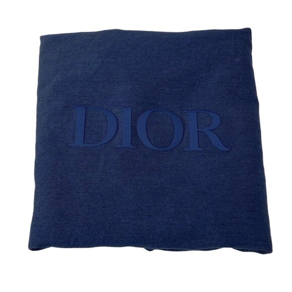 Auth DIOR/ChristianDior Rider - Beige Blue Navy Wool Leather 2********* Backpack - Picture 7 of 16